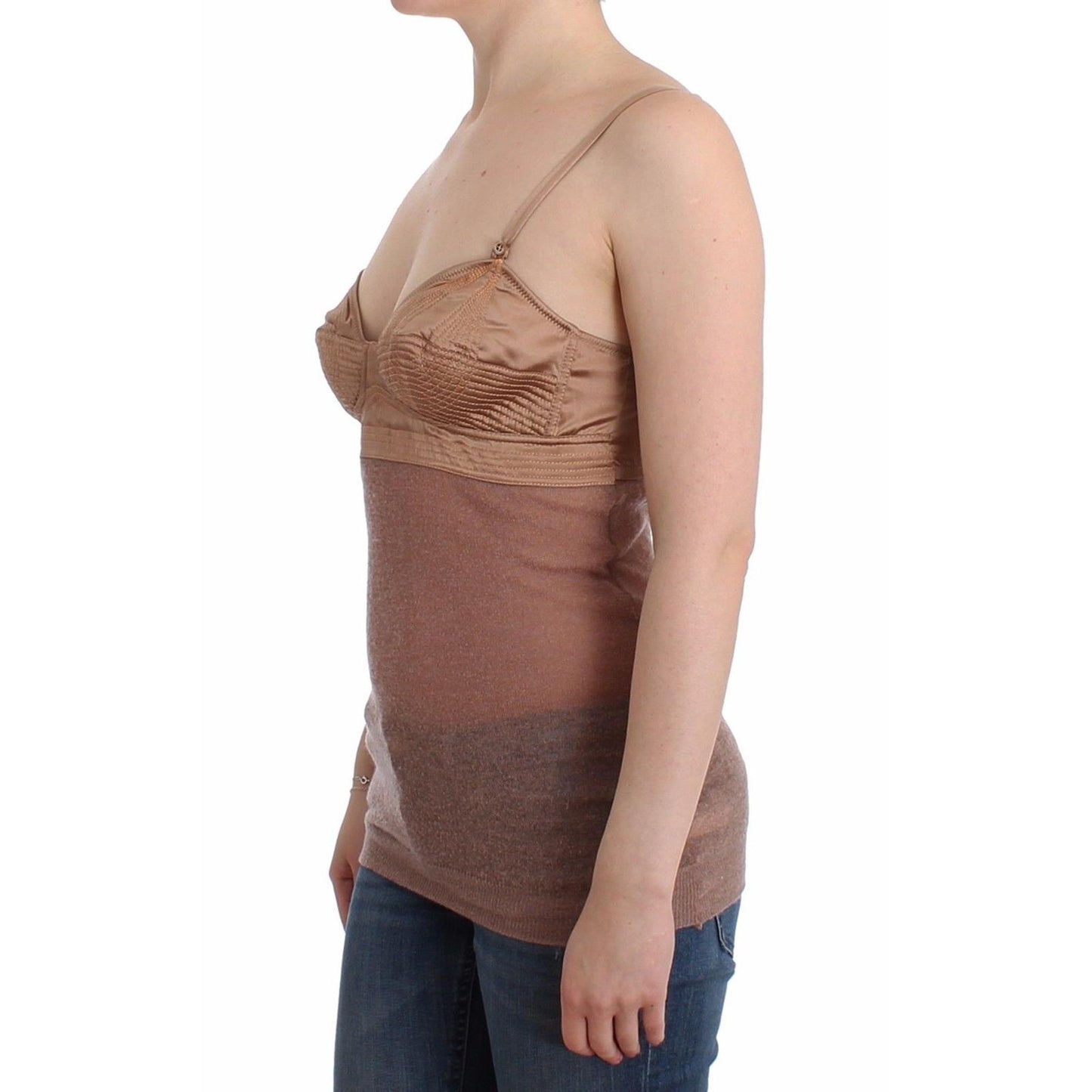 Lingerie Brown Bustier Top Camisole Cami - coffeewithmee2