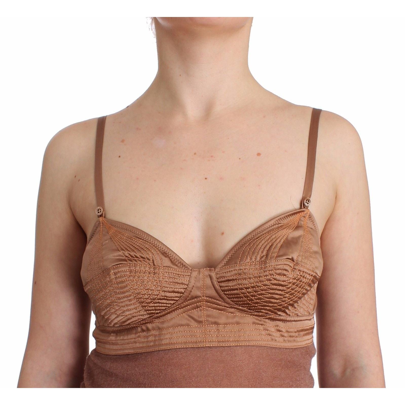 Lingerie Brown Bustier Top Camisole Cami - coffeewithmee2