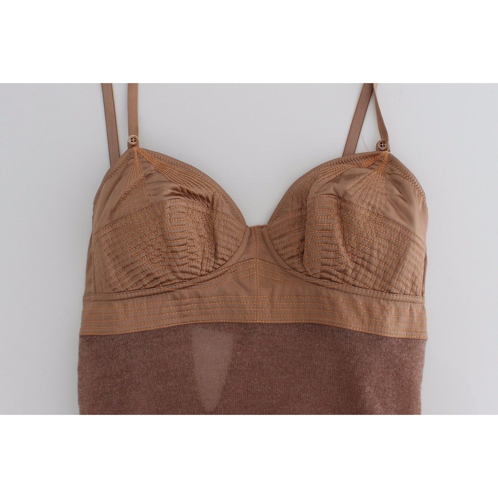 Lingerie Brown Bustier Top Camisole Cami - coffeewithmee2