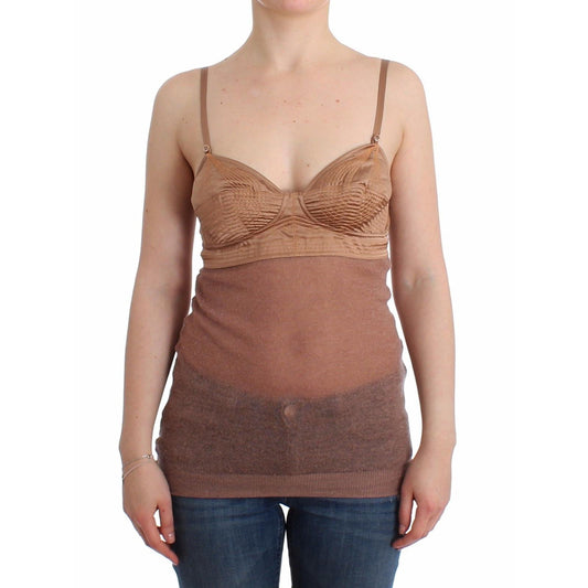 Lingerie Brown Bustier Top Camisole Cami - coffeewithmee2