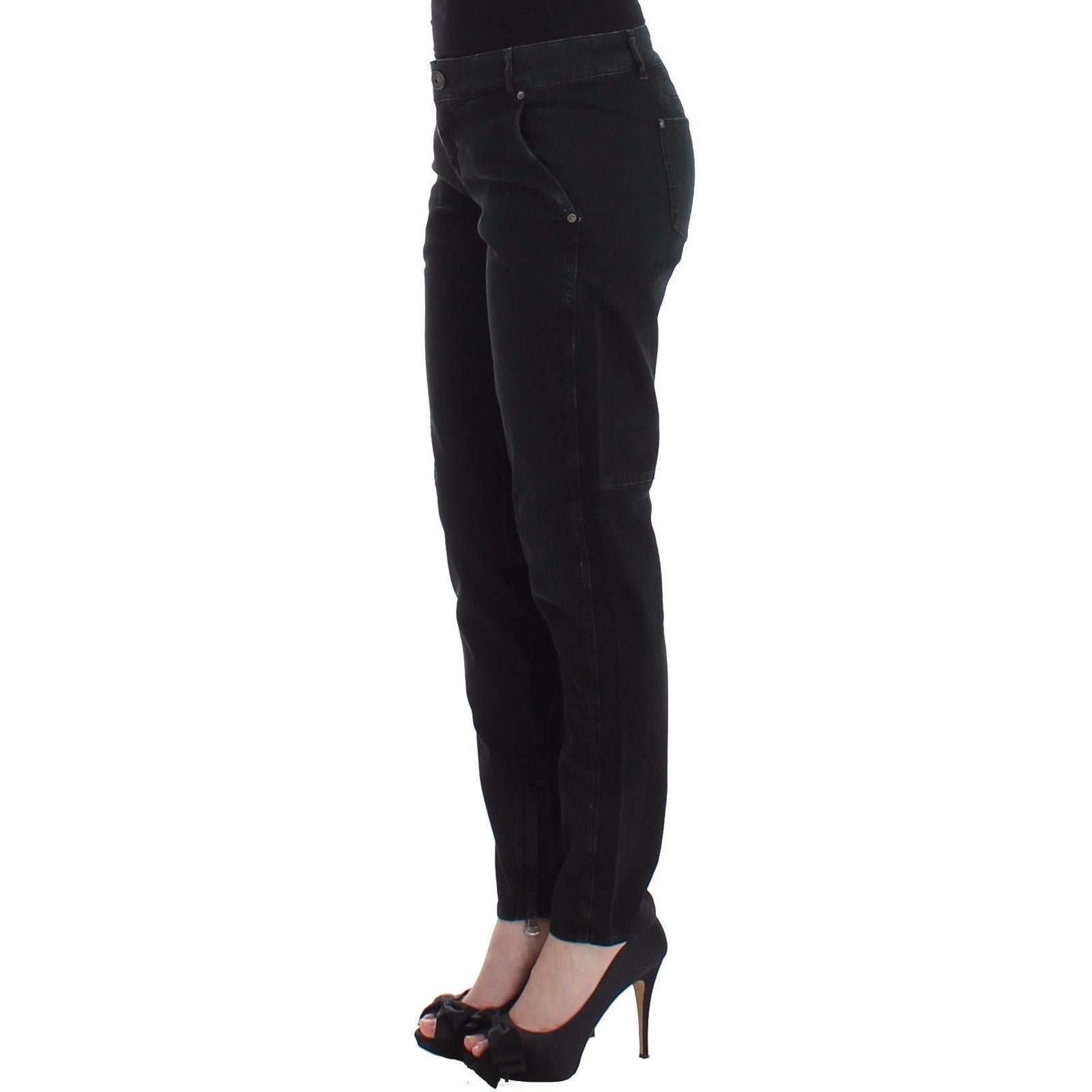 Blue Slim Jeans Denim Pants Skinny Leg Straight - coffeewithmee2