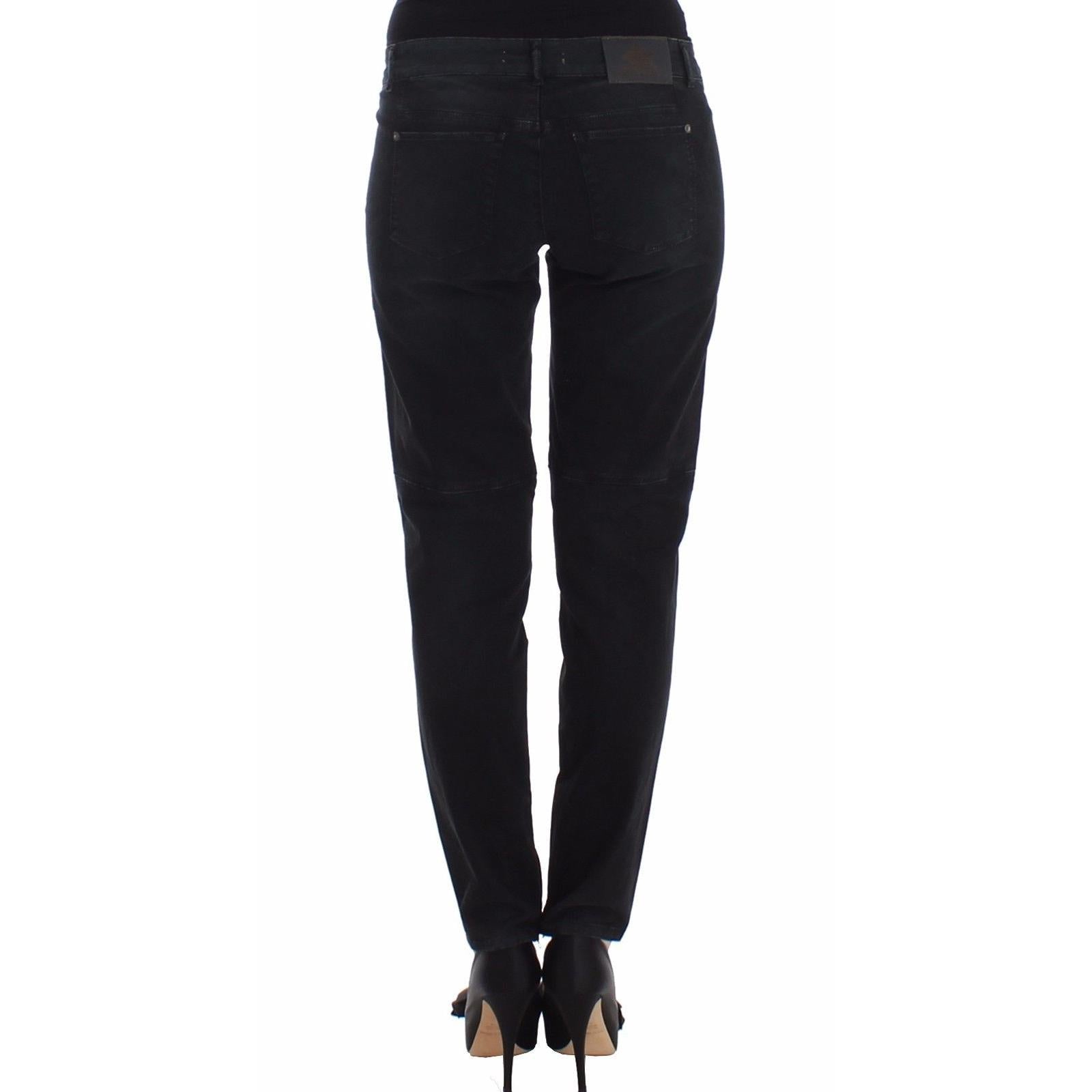 Blue Slim Jeans Denim Pants Skinny Leg Straight - coffeewithmee2