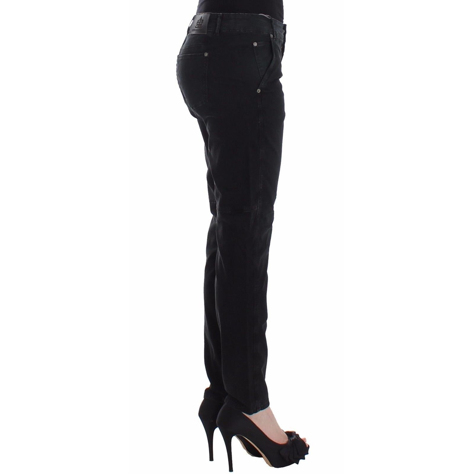 Blue Slim Jeans Denim Pants Skinny Leg Straight - coffeewithmee2