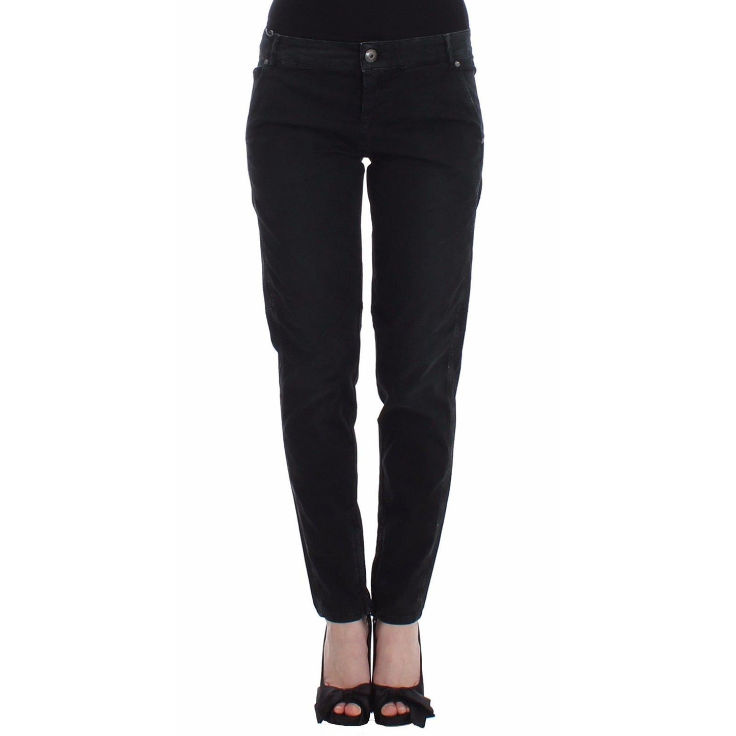 Blue Slim Jeans Denim Pants Skinny Leg Straight - coffeewithmee2