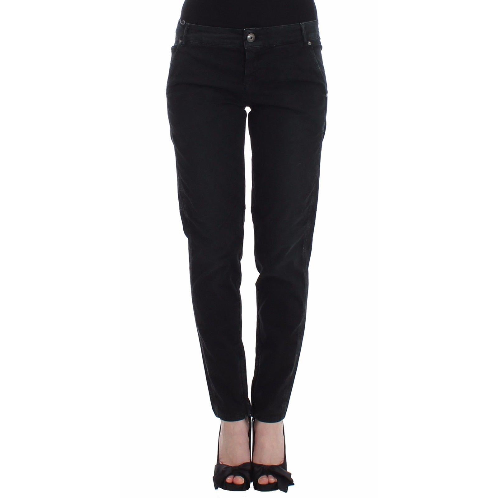 Blue Slim Jeans Denim Pants Skinny Leg Straight - coffeewithmee2