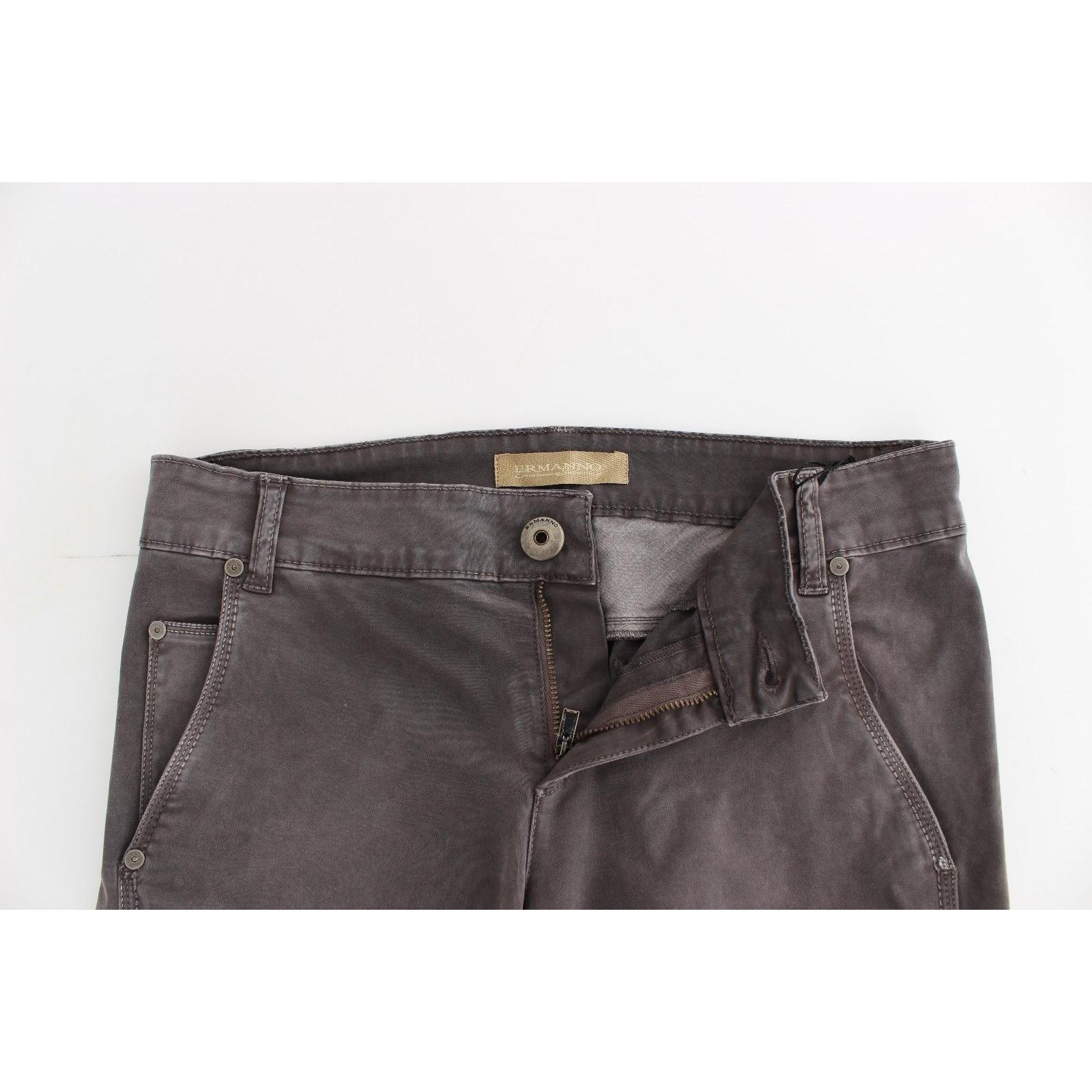 Gray Slim Jeans Denim Pants Skinny Leg Stretch - coffeewithmee2