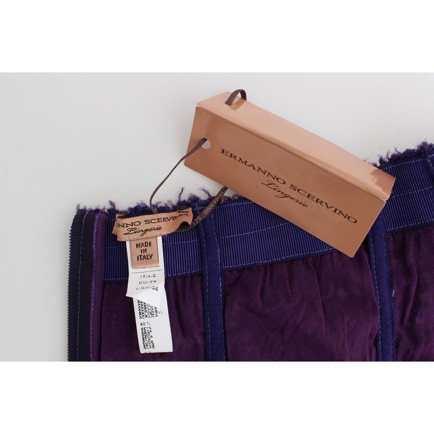 Lingerie Purple Corset Bustier Top Floral Lace - coffeewithmee2