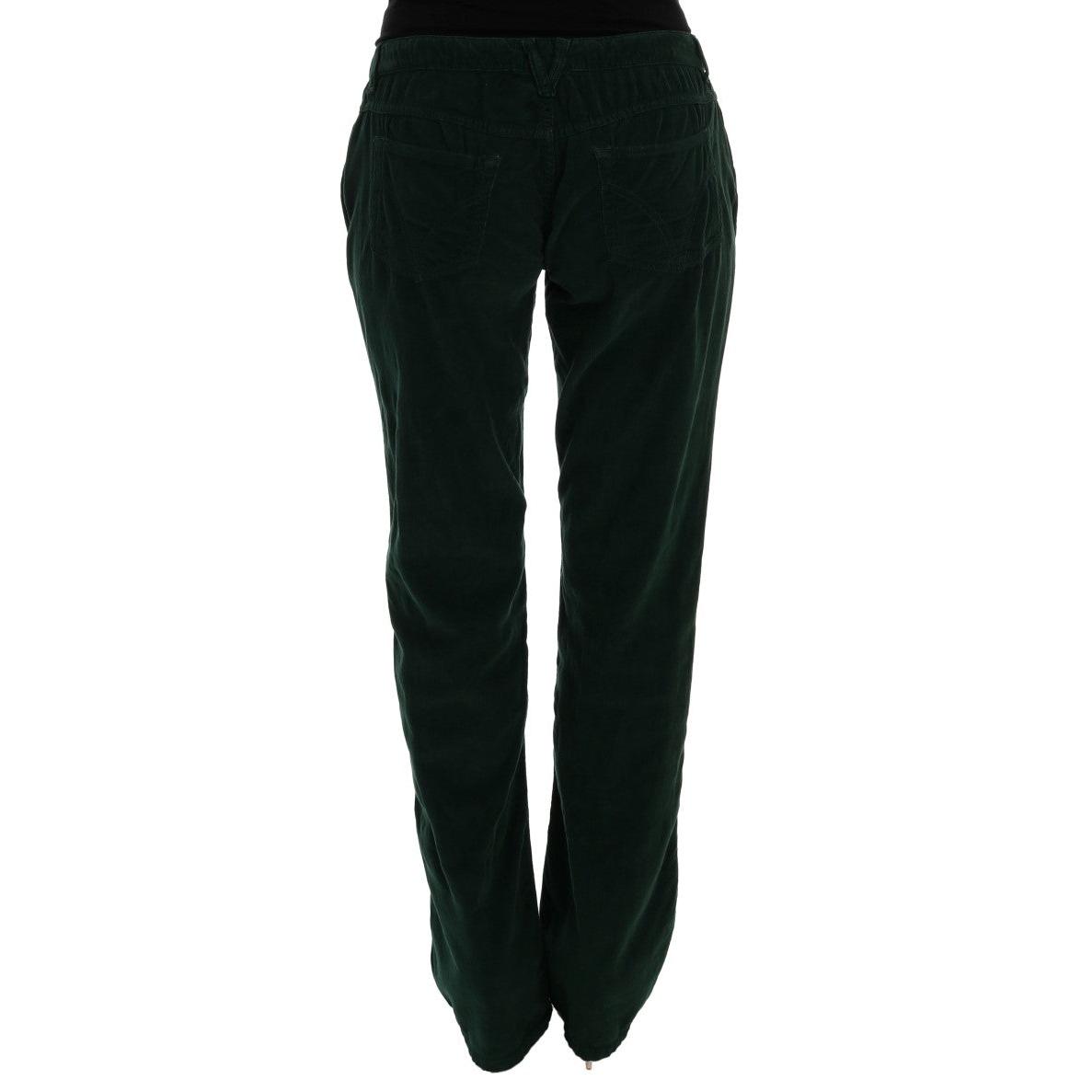 Green Cotton Corduroys Jeans - coffeewithmee2