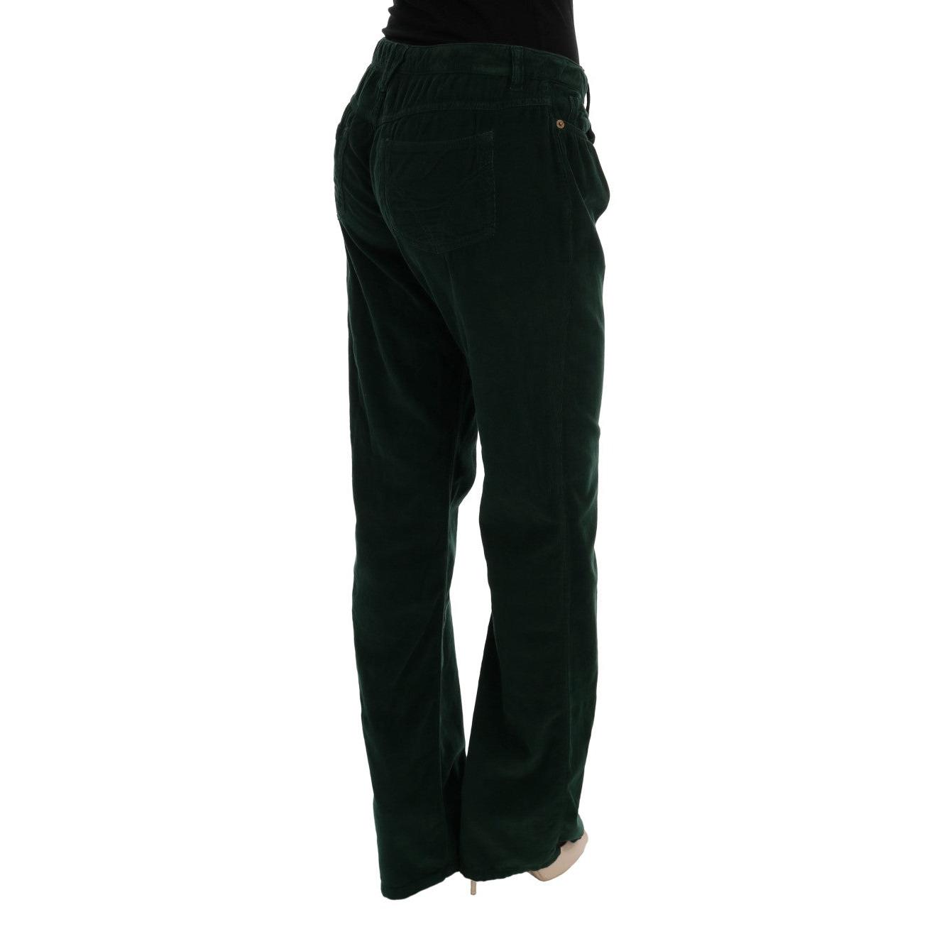 Green Cotton Corduroys Jeans - coffeewithmee2