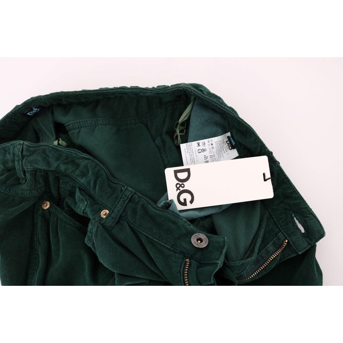 Green Cotton Corduroys Jeans - coffeewithmee2