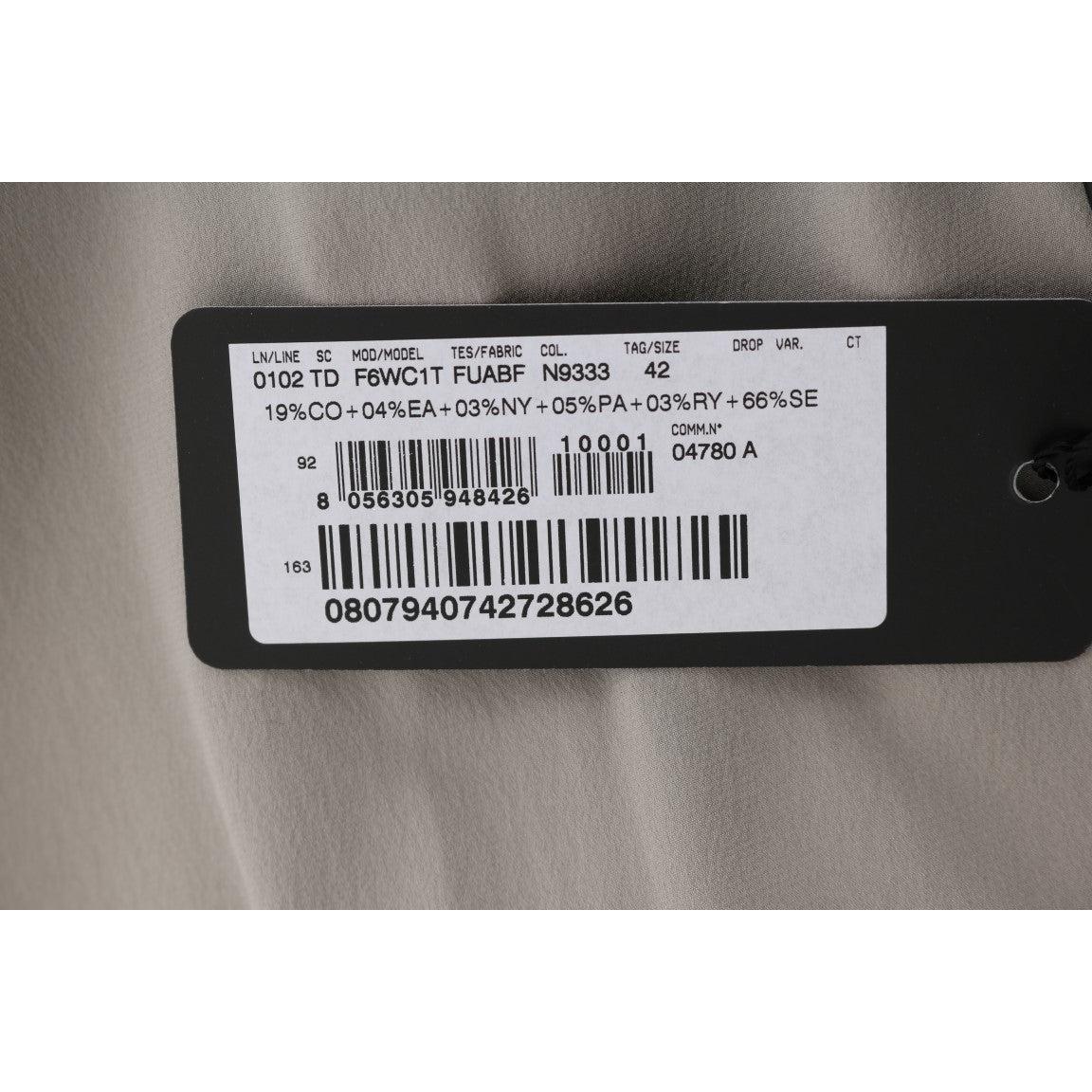 Gray Floral Applique Lace Kaftan Dress - coffeewithmee2