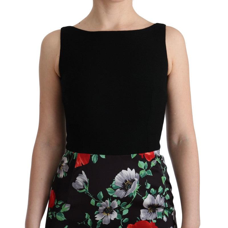 Multicolor Floral Print Stretch Sheath Long Dress - coffeewithmee2