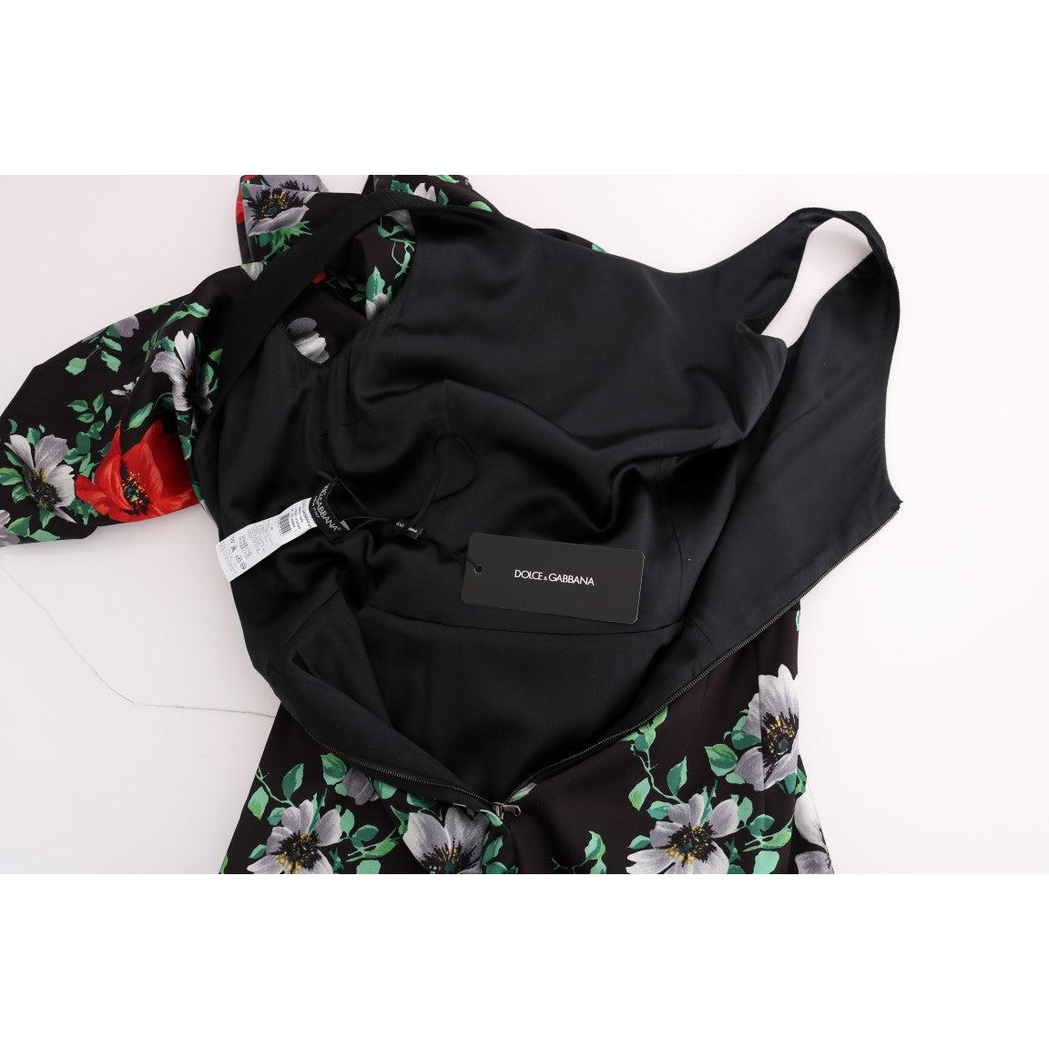 Multicolor Floral Print Stretch Sheath Long Dress - coffeewithmee2