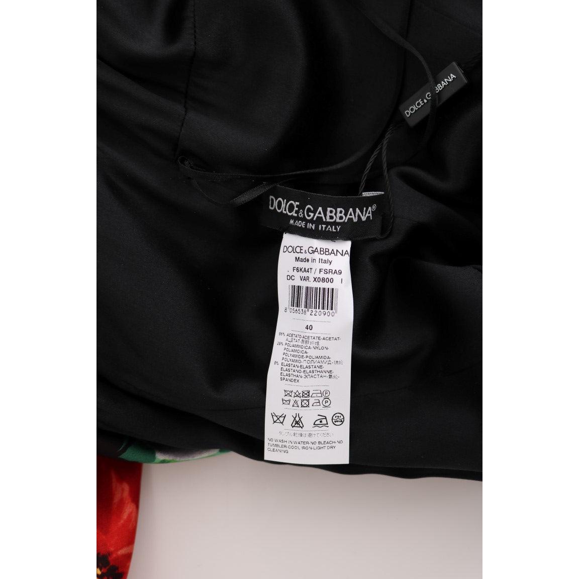 Multicolor Floral Print Stretch Sheath Long Dress - coffeewithmee2