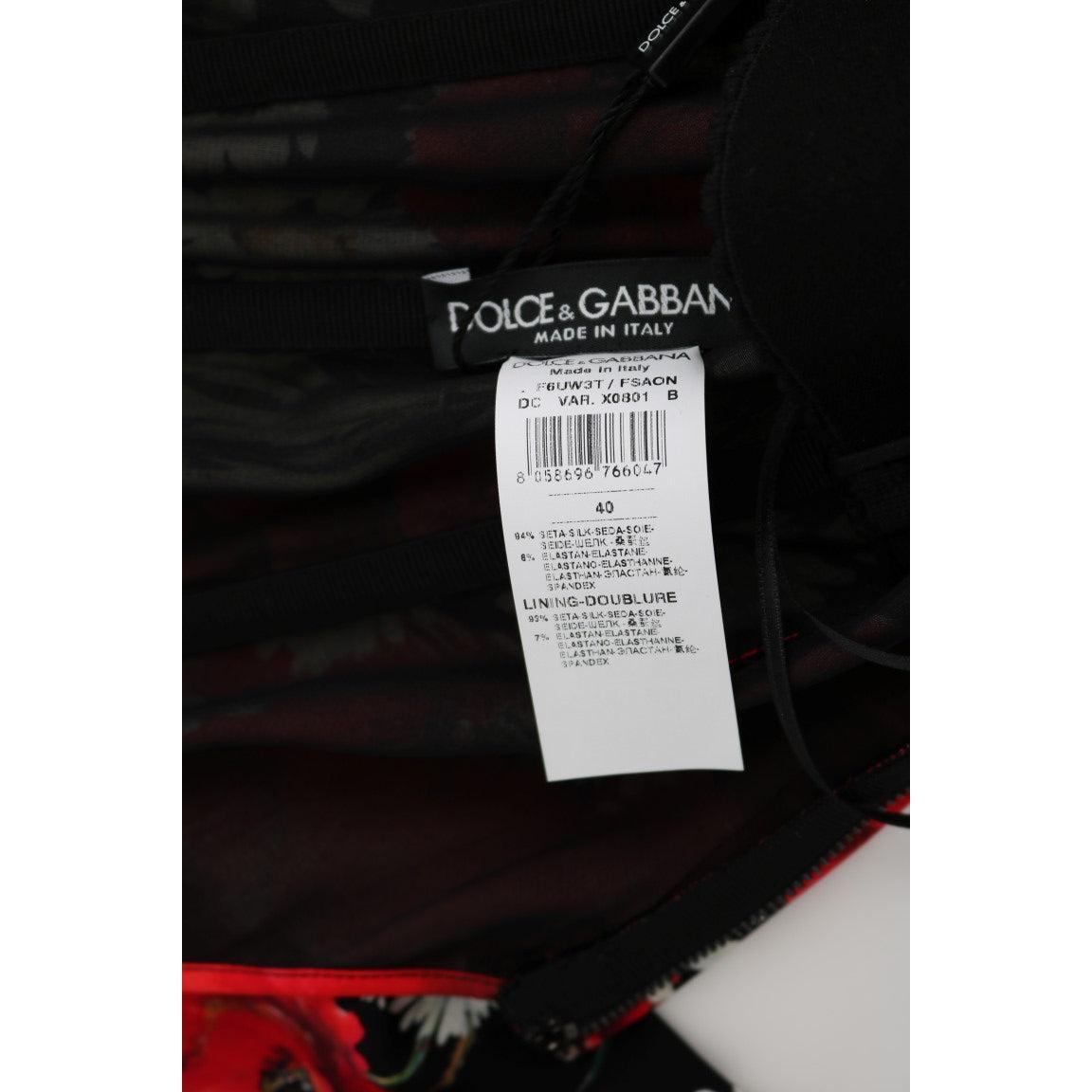 Multicolor Silk Floral Silk Stretch Dress - coffeewithmee2