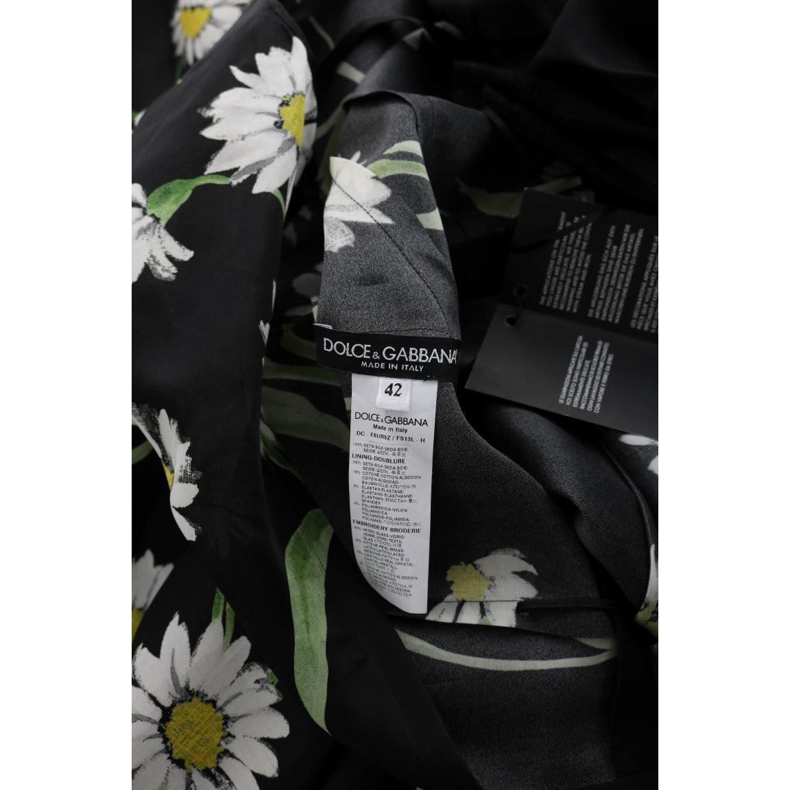 Multicolor Silk Sunflower Print Long Maxi Dress - coffeewithmee2