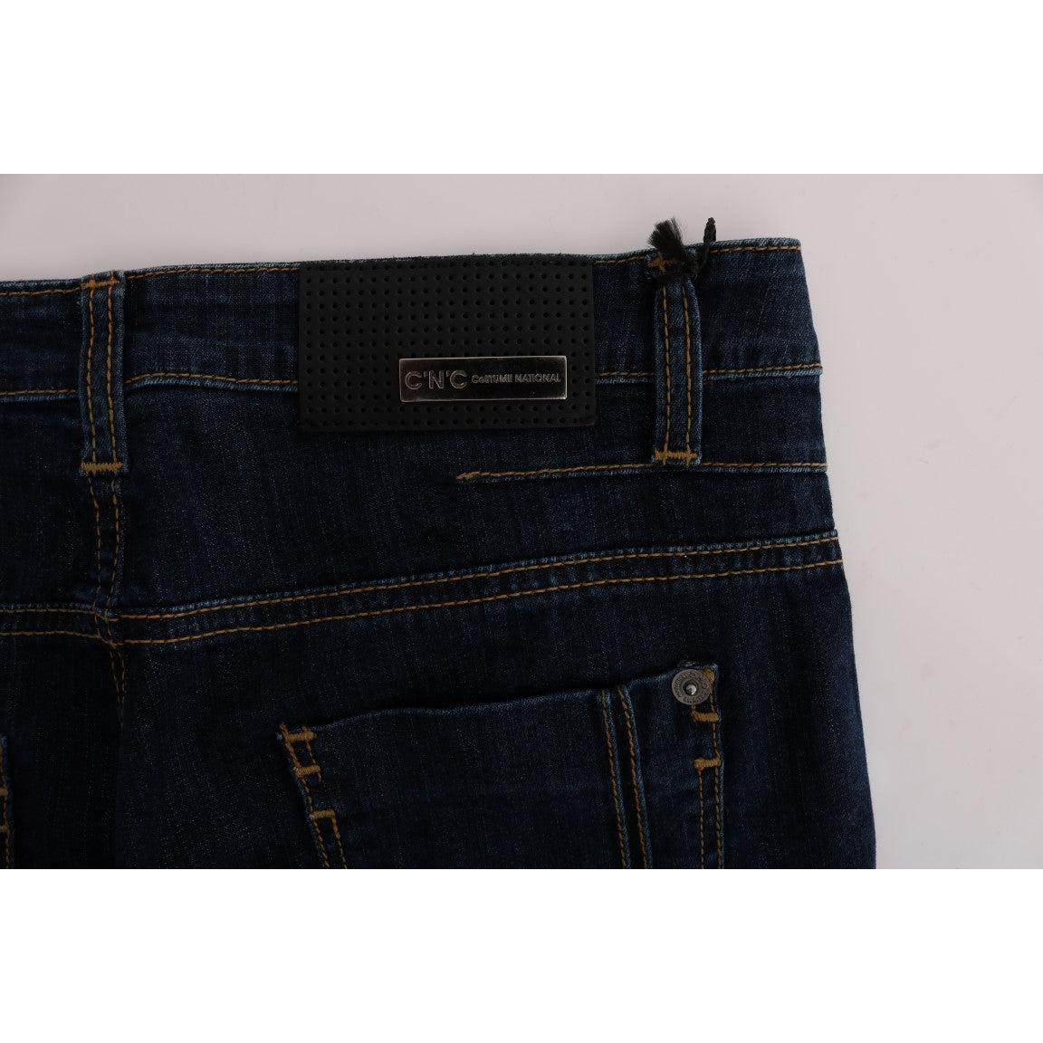Blue Cotton Bootcut Flared Jeans - coffeewithmee2
