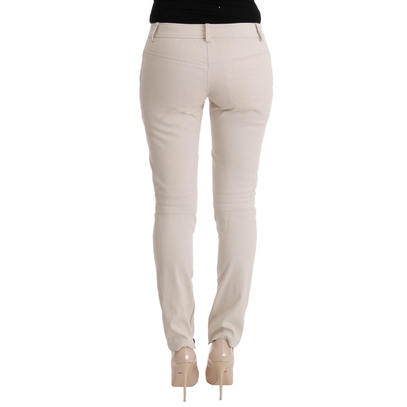 White Slim Fit Casual Jeans - coffeewithmee2