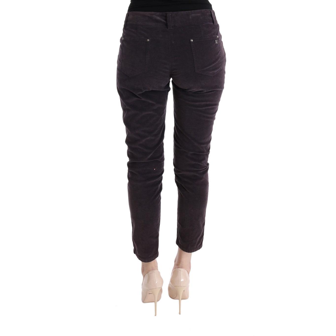 Brown Cotton Cropped Casual Pants - coffeewithmee2