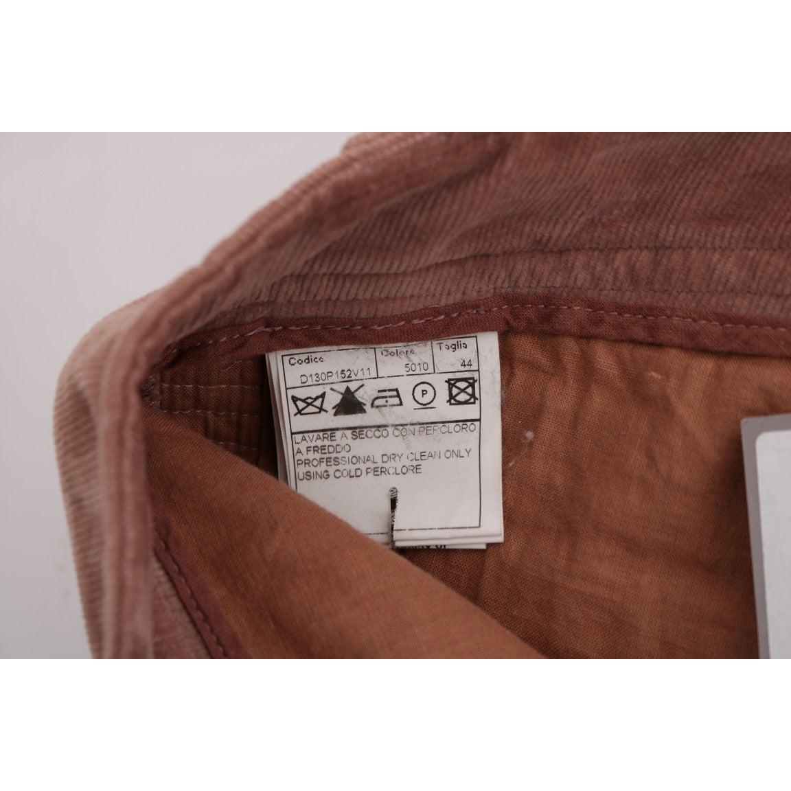 Pink Velvet Cropped Casual Pants - coffeewithmee2