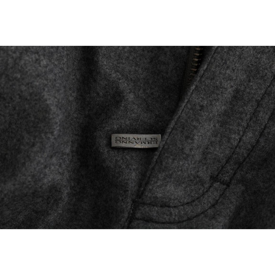 Gray Virgin Wool Skinny Casual Pants - coffeewithmee2