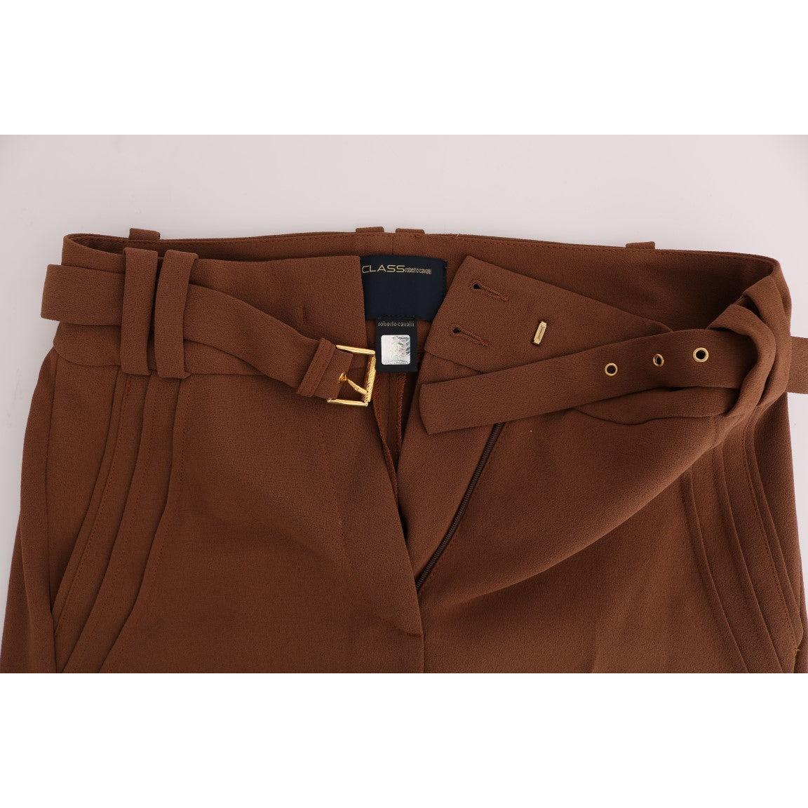 Brown Polyester Boot Cut Pants - coffeewithmee2