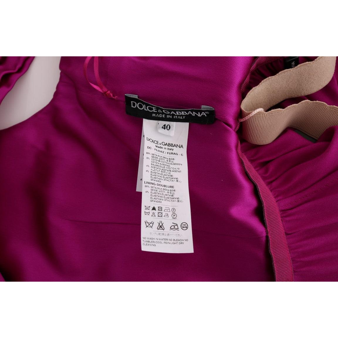 Pink Silk Stretch Shift Long Dress - coffeewithmee2