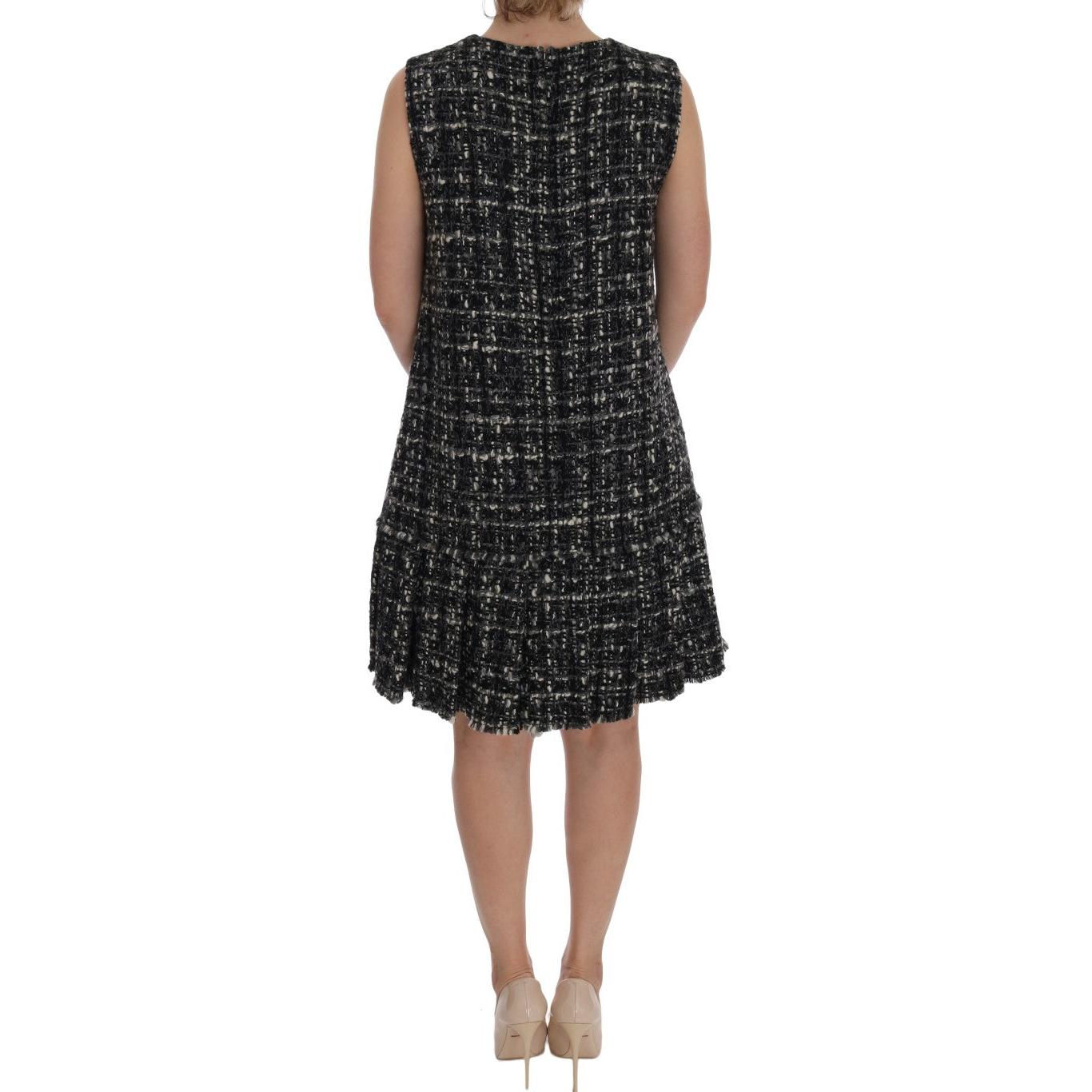 Gray Wool Short Crystal Teddy Bear Dress - coffeewithmee2