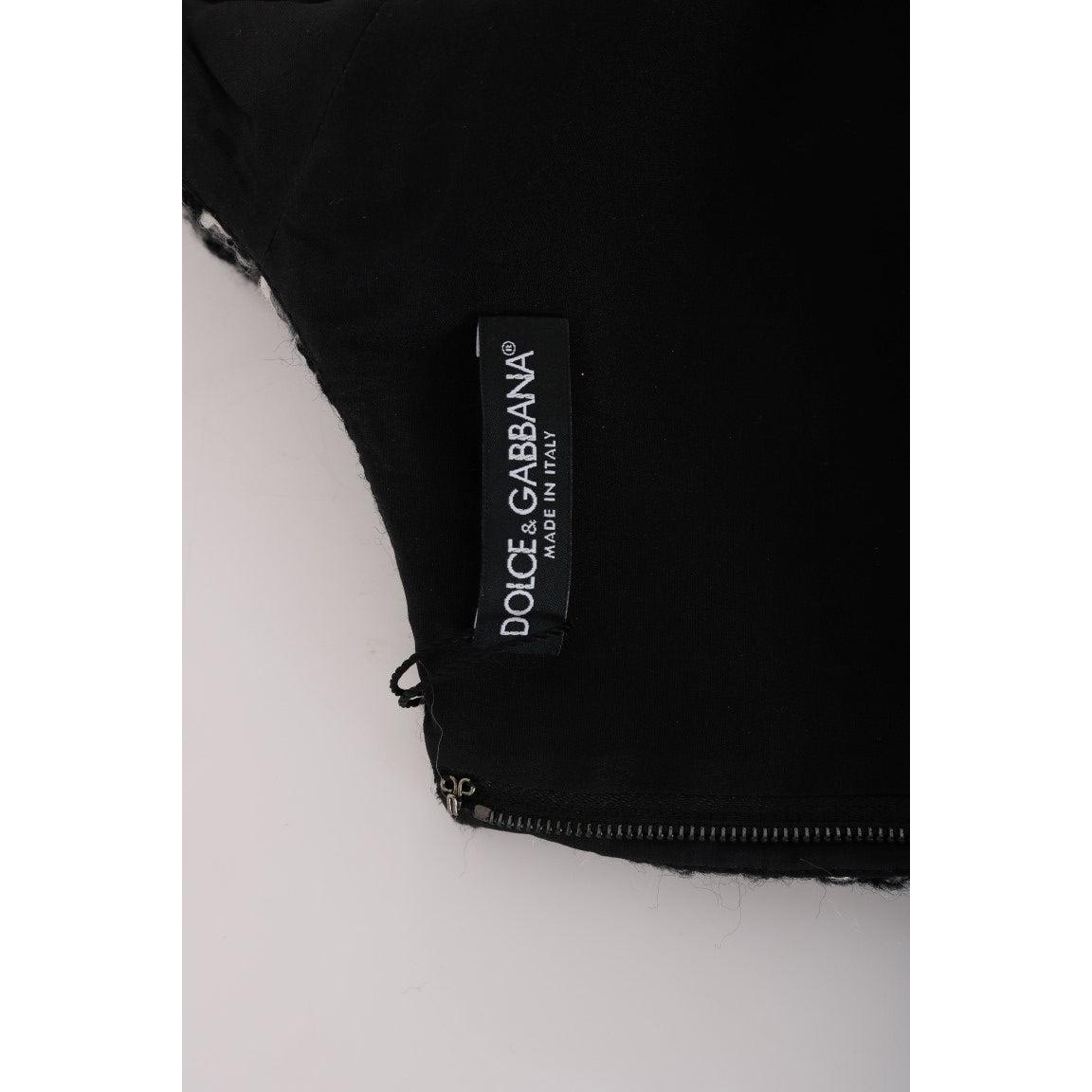 Gray Wool Short Crystal Teddy Bear Dress - coffeewithmee2