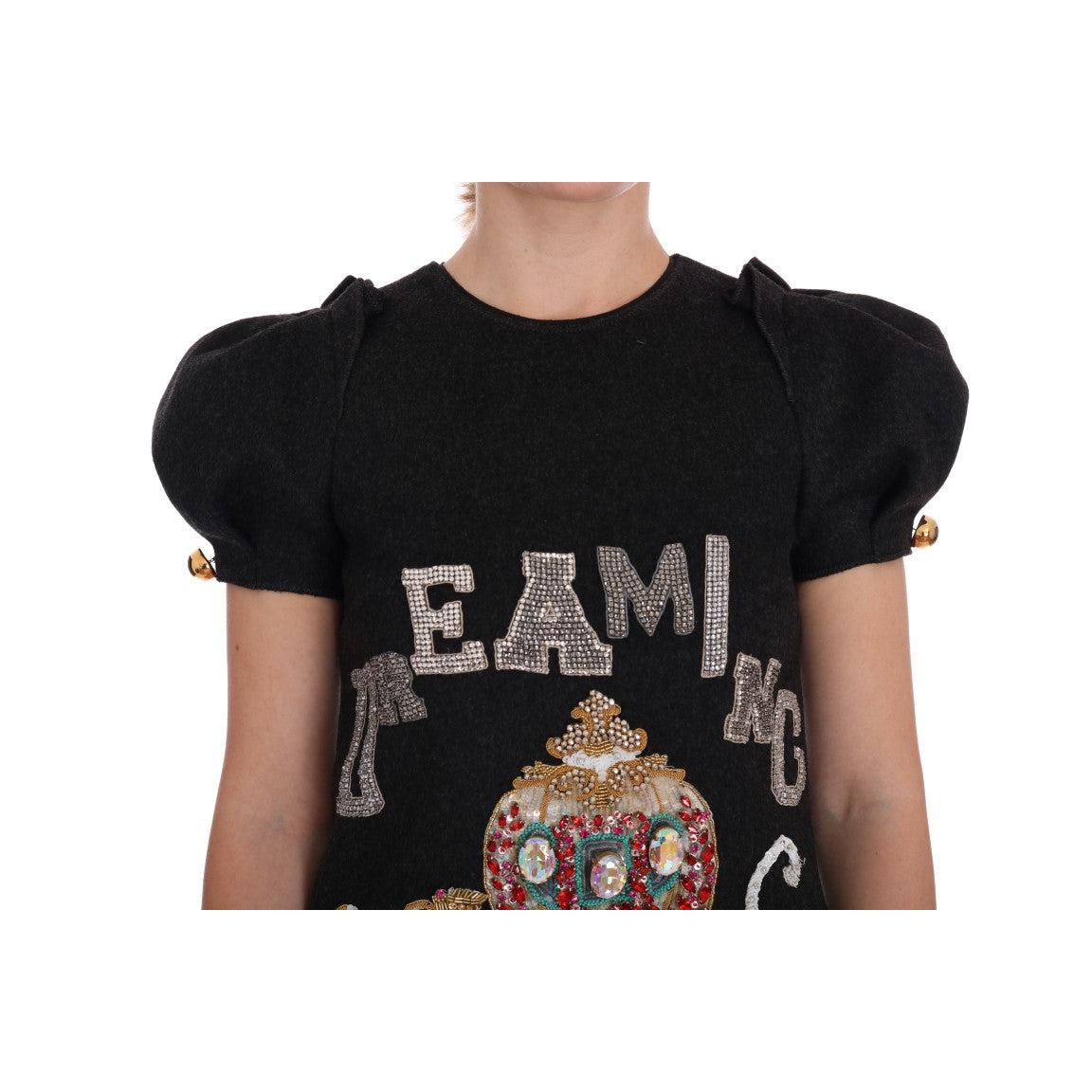 Gray Crystal "Dreaming of My Prince" Dress - coffeewithmee2