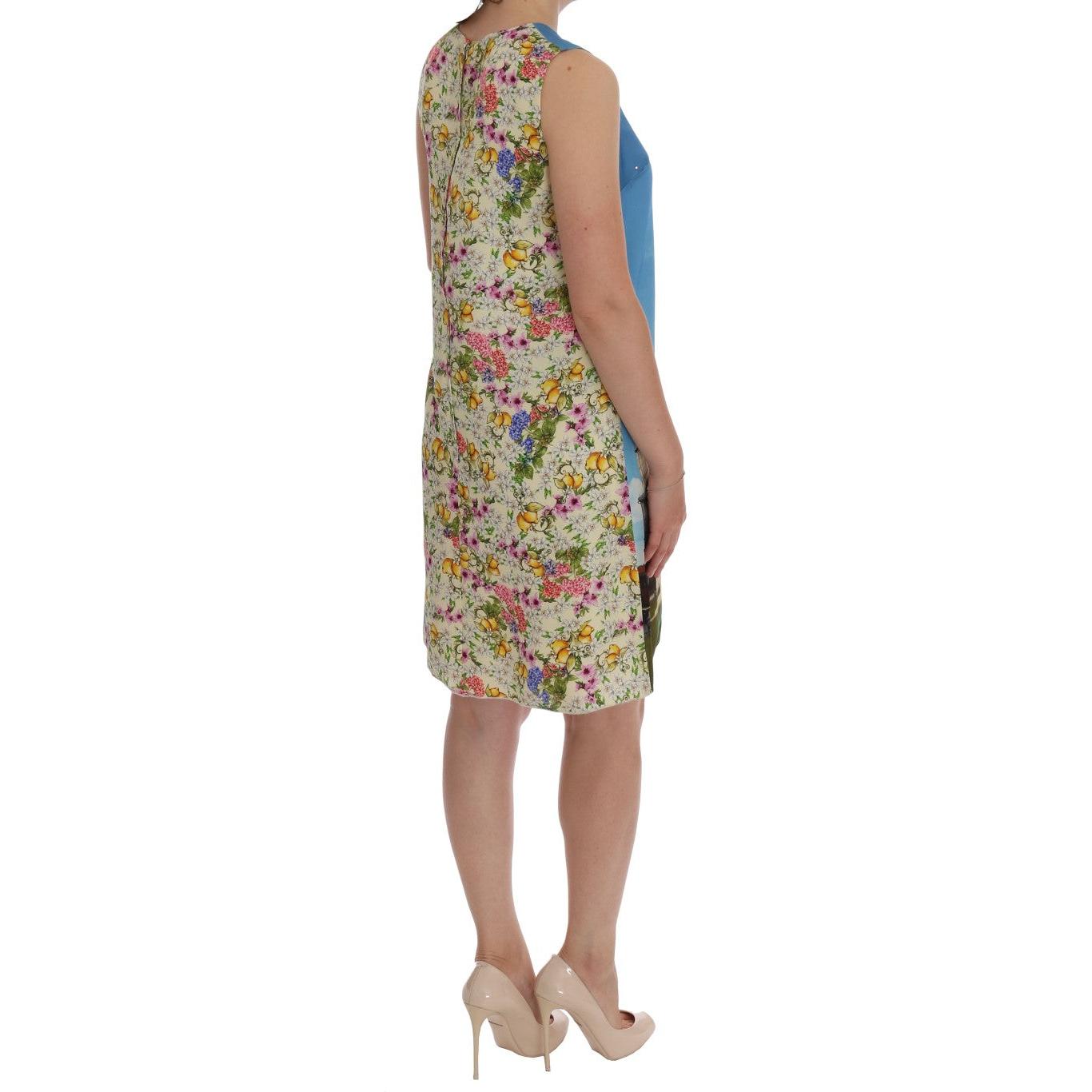 Multicolor SANREMO Shift Silk Dress - coffeewithmee2