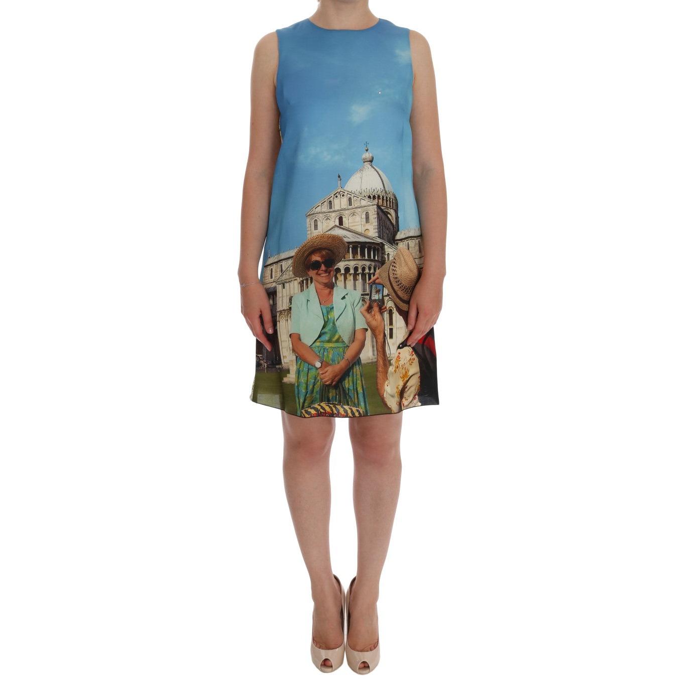 Multicolor SANREMO Shift Silk Dress - coffeewithmee2