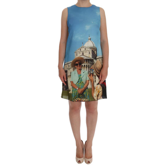 Multicolor SANREMO Shift Silk Dress - coffeewithmee2