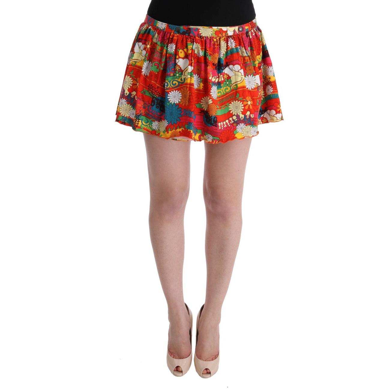 Multicolor Floral Print Beachwear Skirt - coffeewithmee2