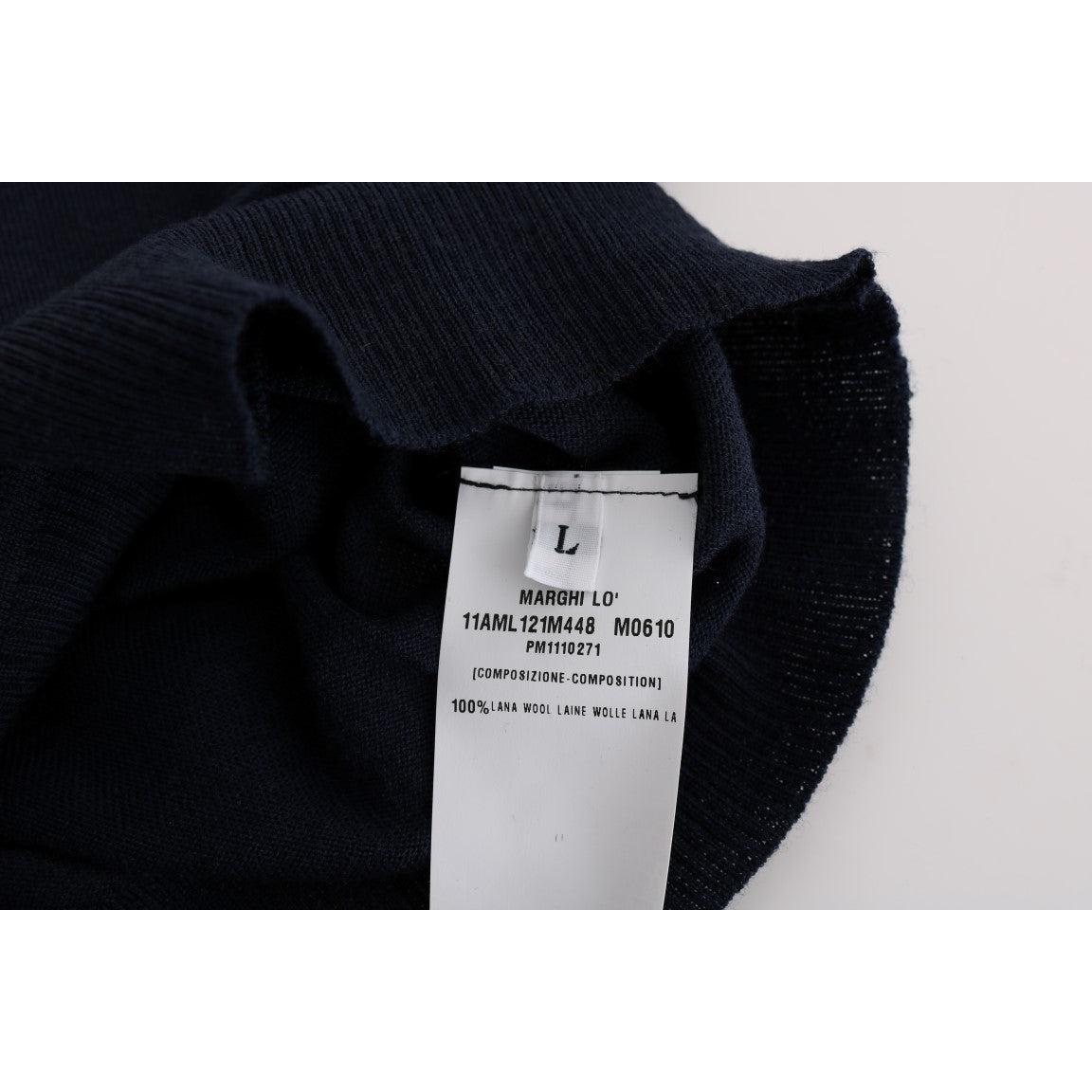 Blue Wool Blouse Sweater - coffeewithmee2