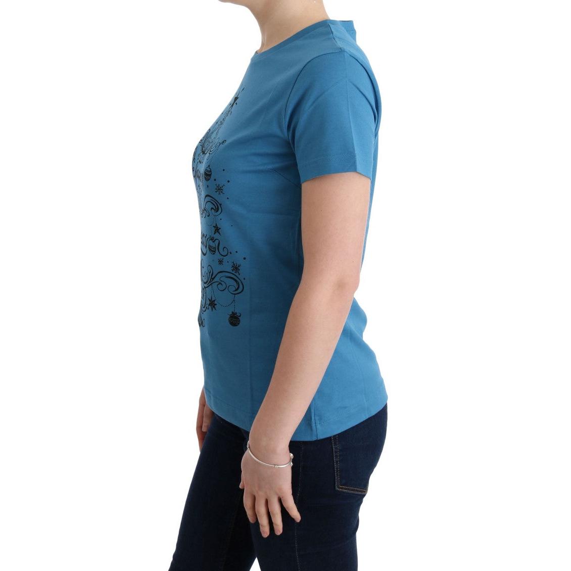 Blue Cotton 2017 Motive T-Shirt - coffeewithmee2