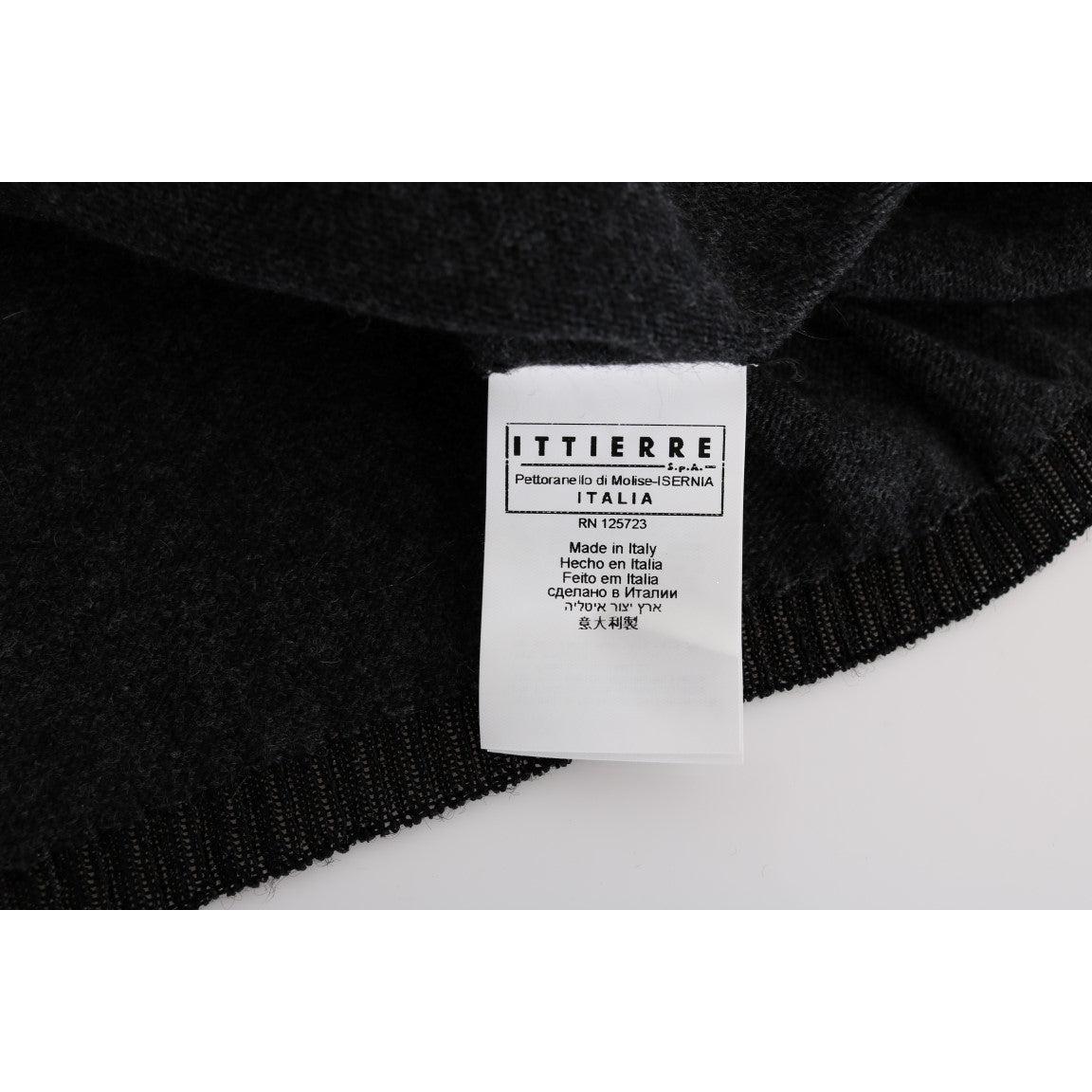 Gray Viscose Knitted Sweater - coffeewithmee2