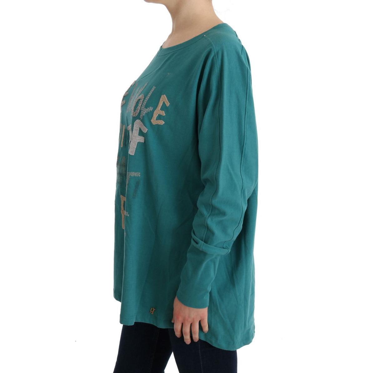 Green Cotton Oversized Sweater - coffeewithmee2