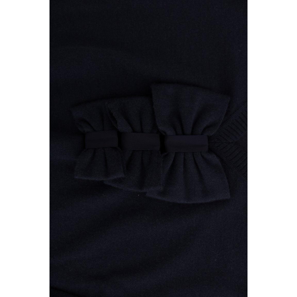 Blue Wool Long Sleeve Shift Dress - coffeewithmee2