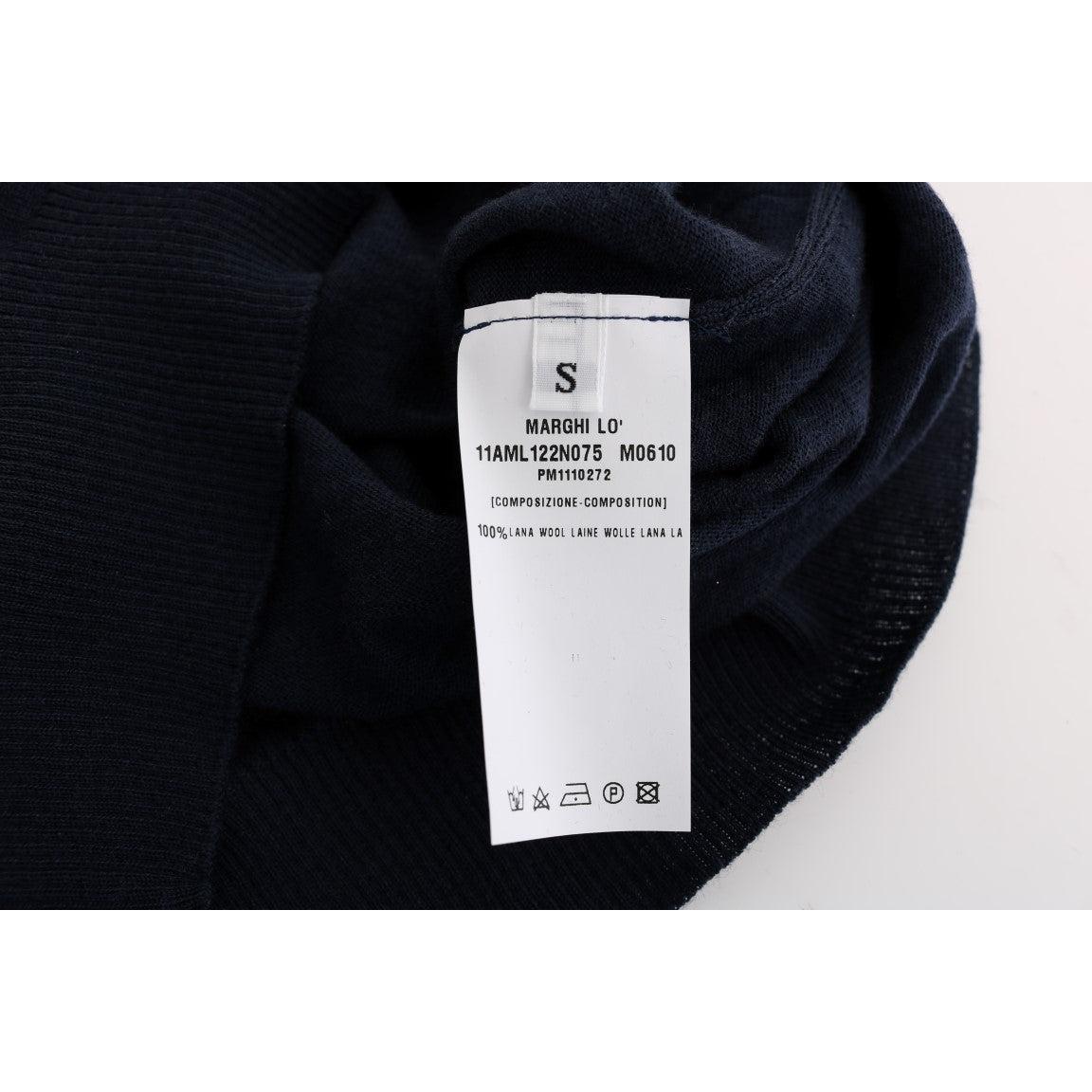 Blue Wool Long Sleeve Shift Dress - coffeewithmee2