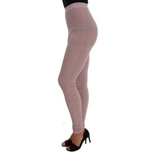 Pink Stretch Waist Tights Stockings - coffeewithmee2