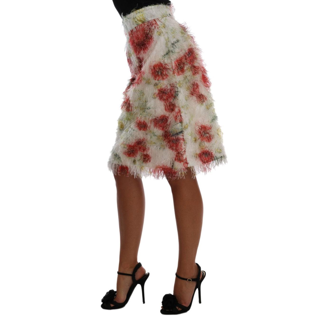 Floral Patterned Pencil Straight Skirt