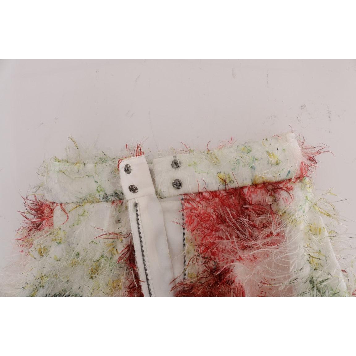 Floral Patterned Pencil Straight Skirt