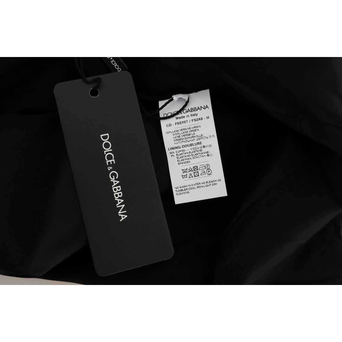 Gray Polka Dotted Sheath Wool Dress