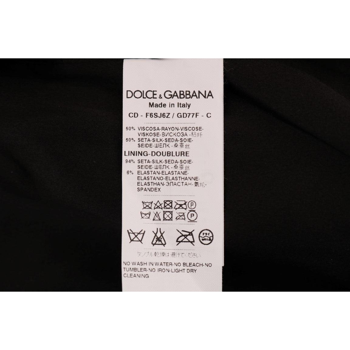 Brown Leopard Print Silk Sheath Dress