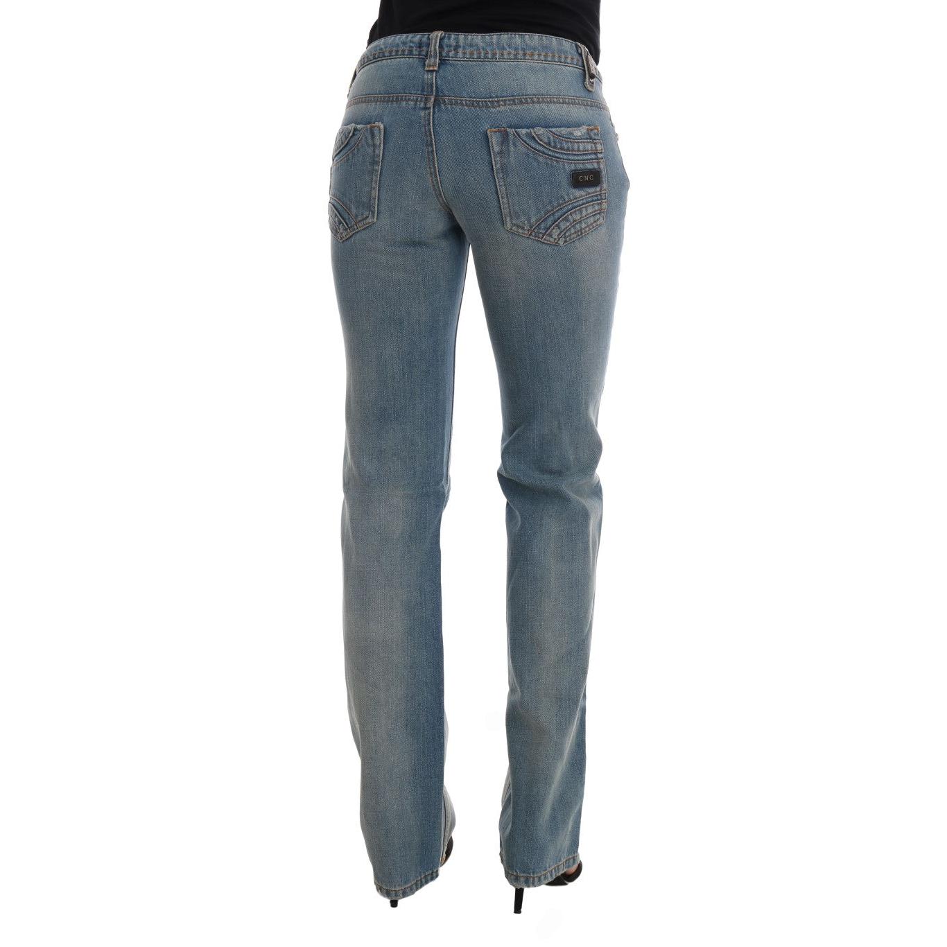 Blue Wash Cotton Classic Jeans