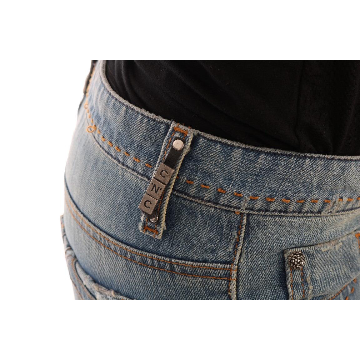 Blue Wash Cotton Classic Jeans