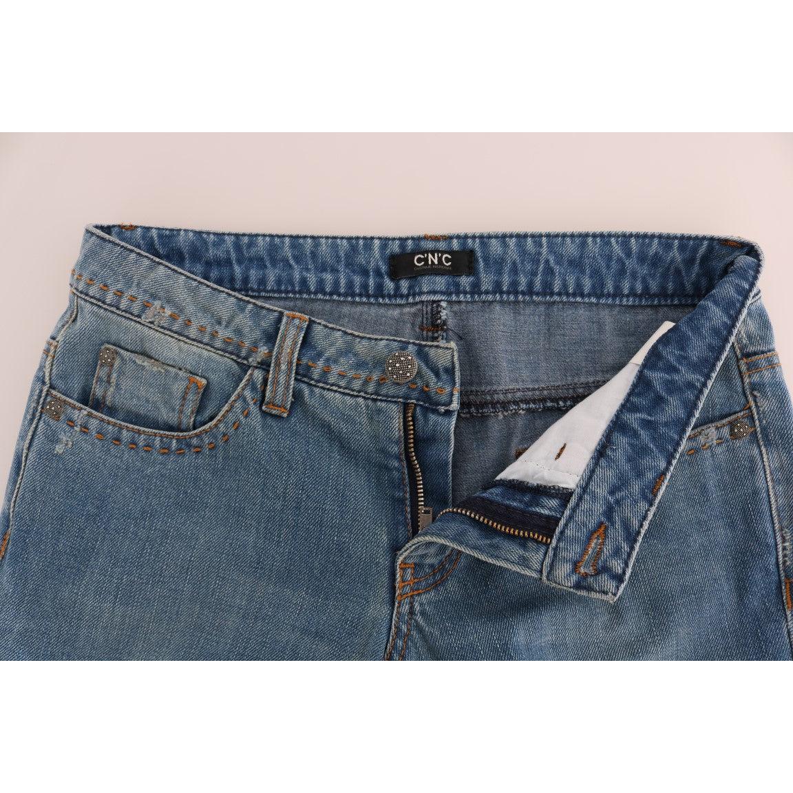 Blue Wash Cotton Classic Jeans