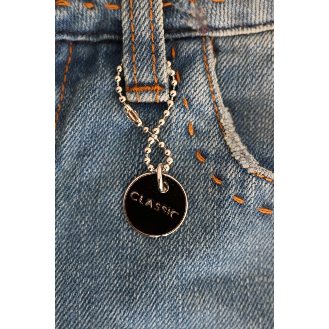 Blue Wash Cotton Classic Jeans