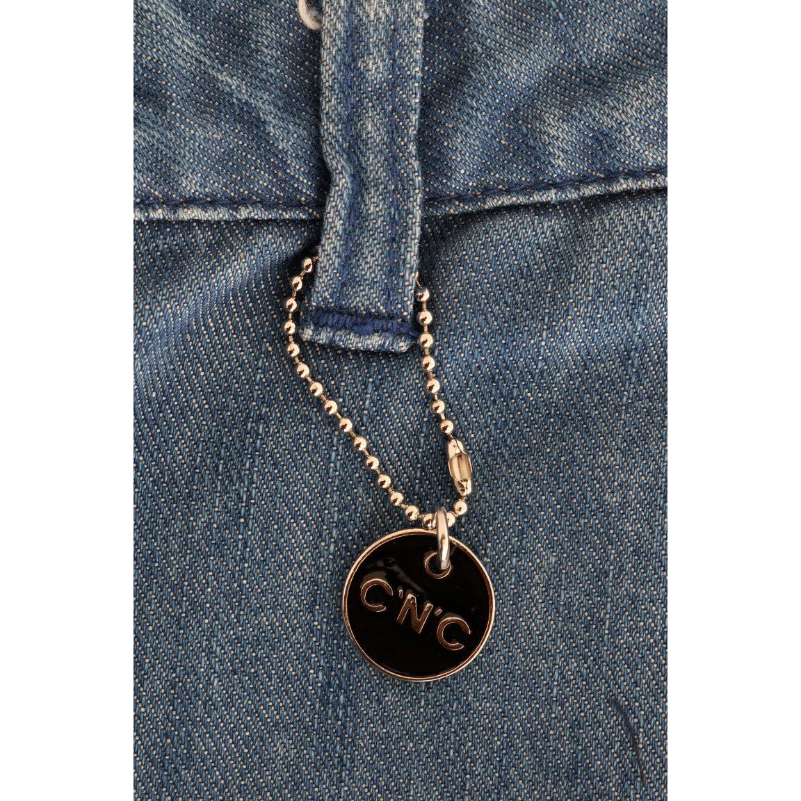 Blue Wash Cotton Slim Denim Jeans